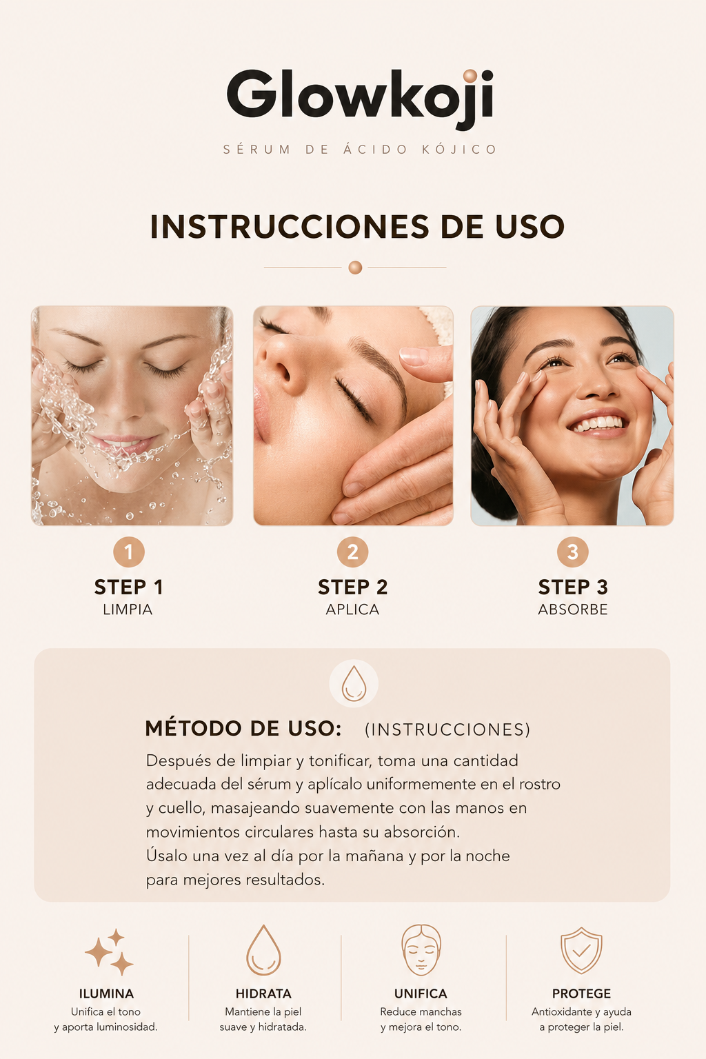 Glowkoji Sérum Ácido Kójico — Reduce Manchas y Unifica el Tono
