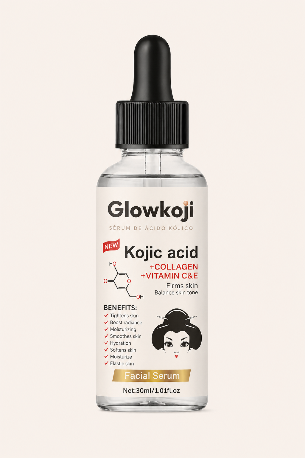Glowkoji Sérum Ácido Kójico — Reduce Manchas y Unifica el Tono
